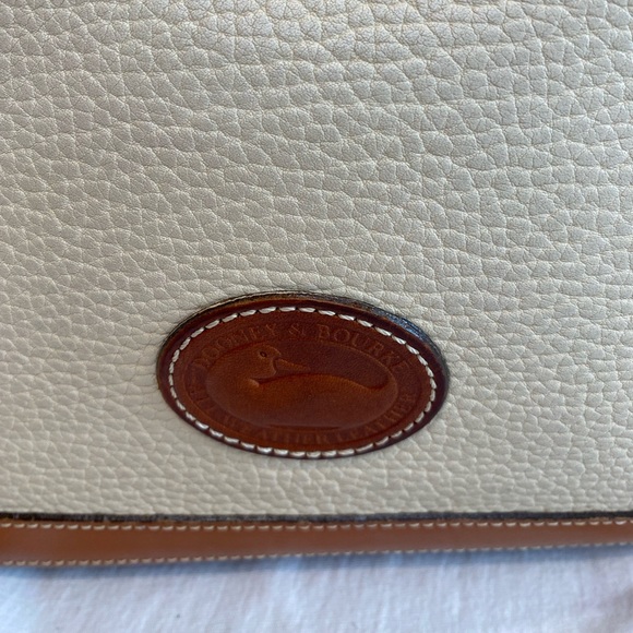 Dooney & Bourke All Weather Leather Cream and Beige Tote - Picture 6 of 13